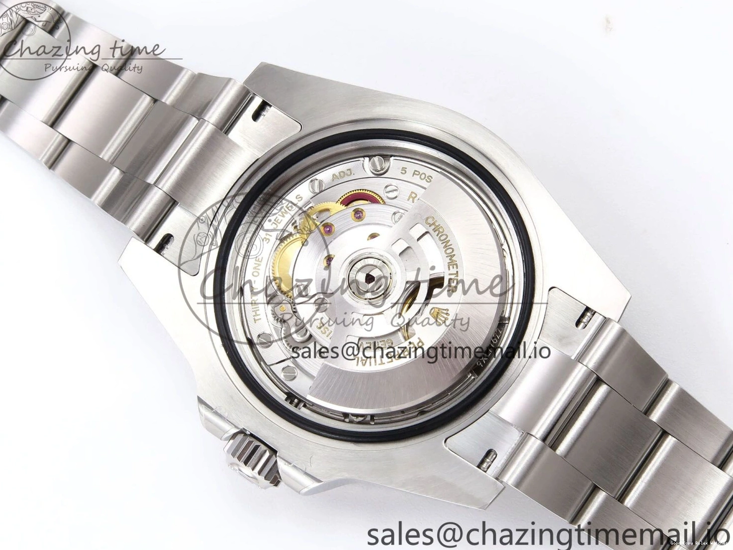 Good Copy Rolex Watches GMT-Master Bracelet Best Practical SH3285 CHS II Oyster GRNR 1019 EF on 904L 1:1 Edition 126710 1223